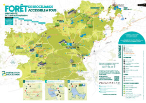 Carte de la forêt de Brocéliande - Accessible à tous Edition 2024