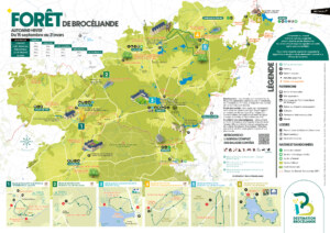 Carte de la Forêt de Brocéliande Automne Hiver 2024 2025