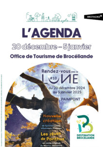 Couverture de l'agenda-de-Noel-2024 Office de Tourisme de Brocéliande, Paimpont