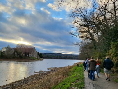 Au bord de l'étang de Paimpont, en Brocéliande