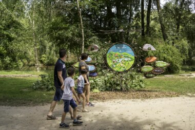 Visuel des Jardins de Brocéliande signalétique