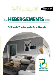 Image illustration plaquette de l'office de tourisme de Brocéliande Hébergements Ed. 2025